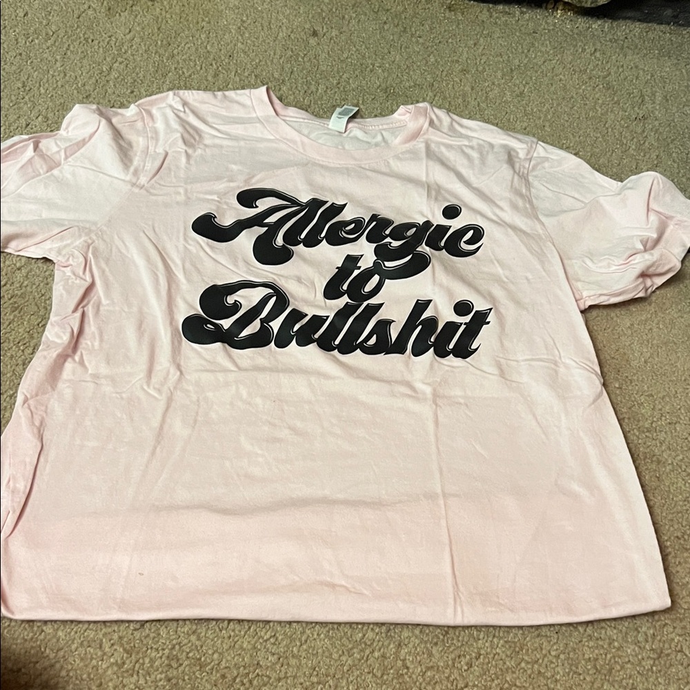 Bella Canvas Pink Statement Script Tee